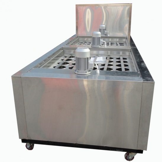 ประเทศจีน stainless เหล็กเล่นโฆษณา cylindrical น้ำแข็งเครื่องแช่แข็ง 