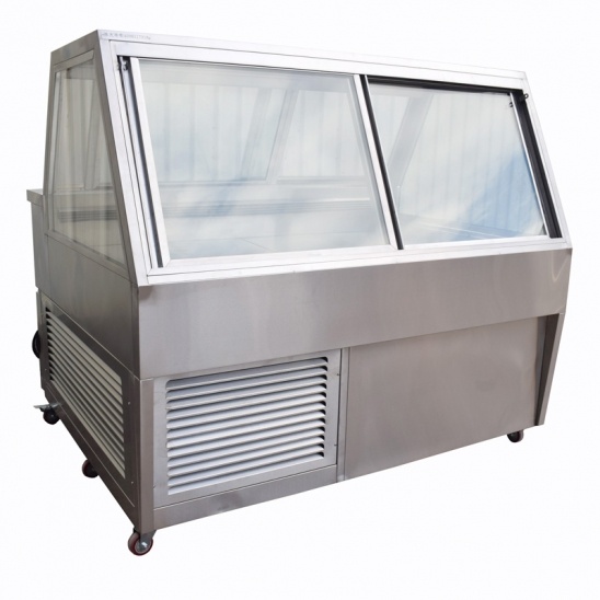 ปรับแต่งเองแบบดูอัลอุณหภูมิ stainless เหล็กแสดงในตู้ให้หน่อย 